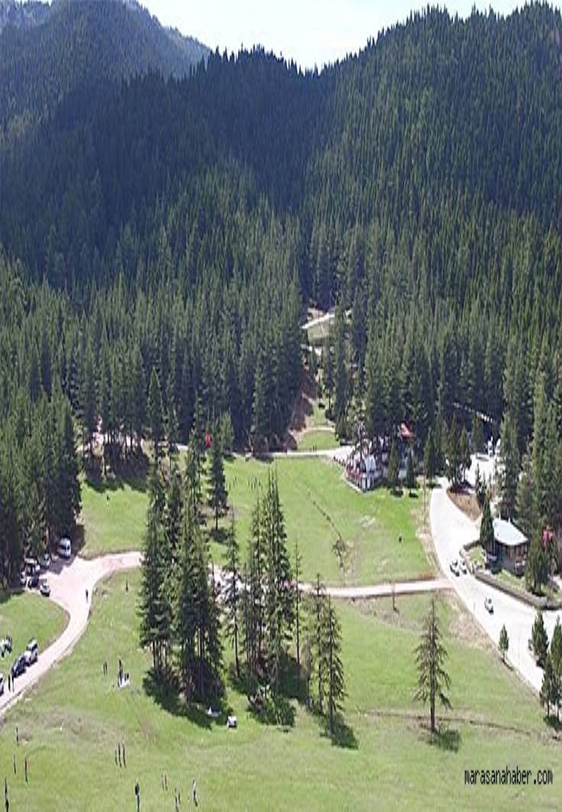 Yemyeşil Doğal Tabiat Parkı Başkonuş Yaylası okulumuza 75 Km. Uzaklıkta